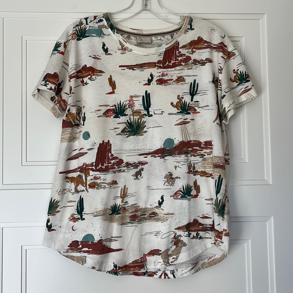Desert print tee - from Anthropologie
